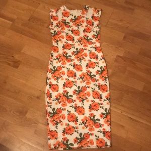 Cut out Floral dress